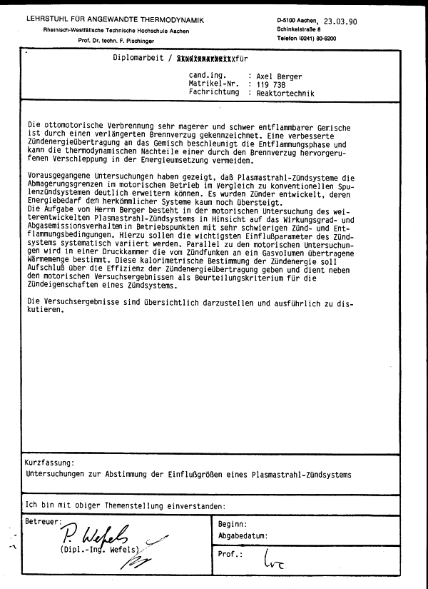 Aufgabenstellung